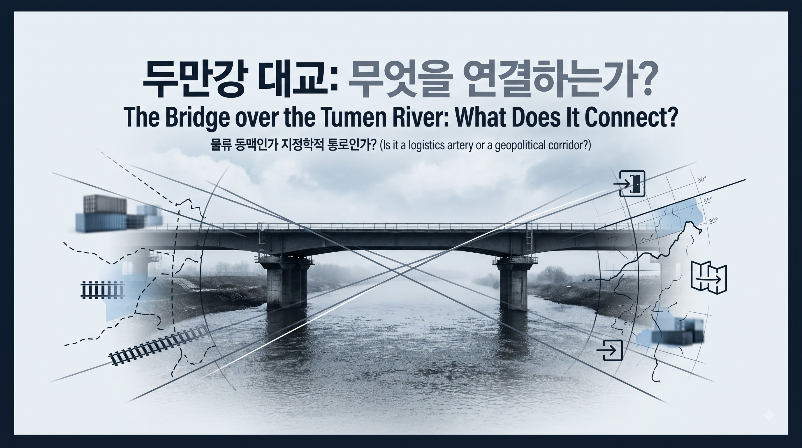 두만강에 놓인 다리, 무엇을 연결하는가?